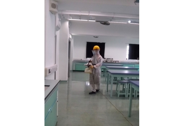 深層消毒施工現場